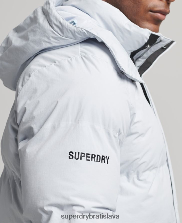 Superdry muži krátka hranatá bunda 6B4ZTR4551 oblečenie svetlo modrá