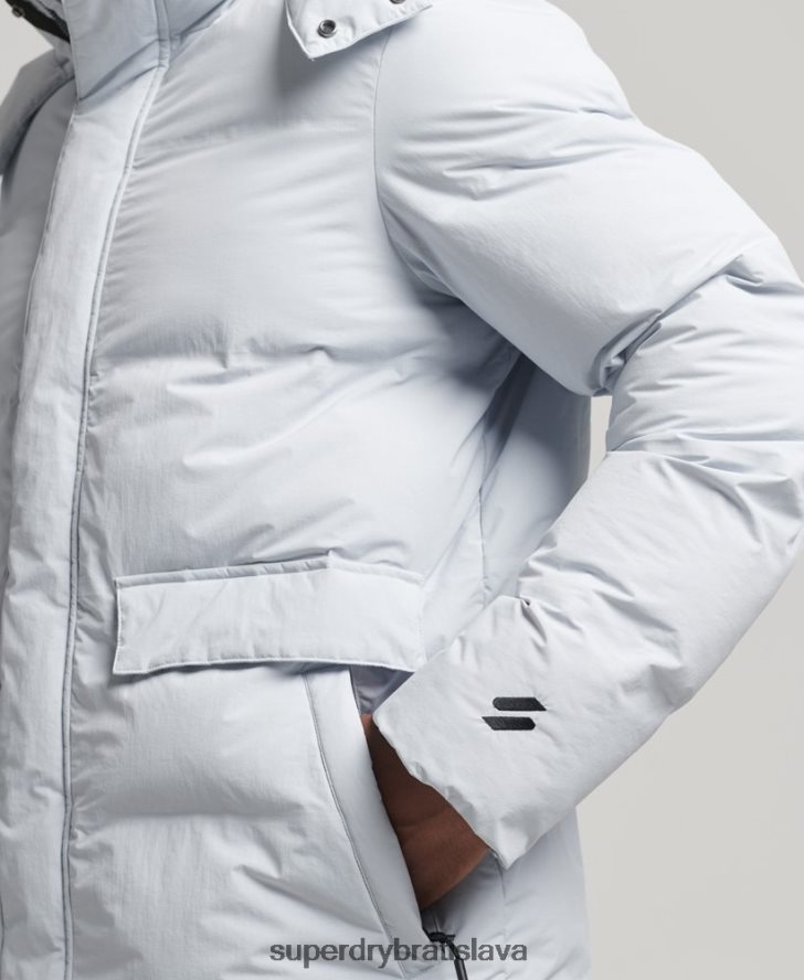 Superdry muži krátka hranatá bunda 6B4ZTR4551 oblečenie svetlo modrá