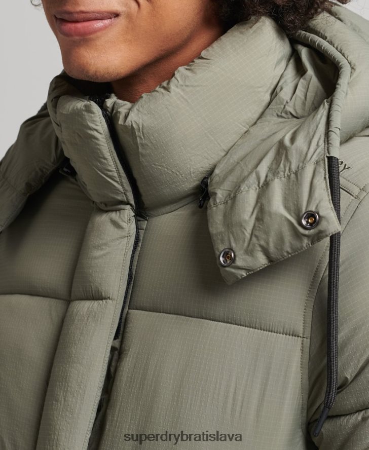 Superdry muži krátka vystužená bunda touchline 6B4ZTR974 oblečenie kaki