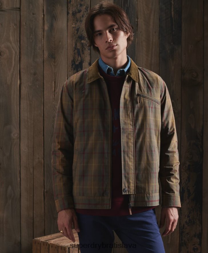 Superdry muži limitovaná edícia dry cruiser bundy 6B4ZTR1181 oblečenie hnedá