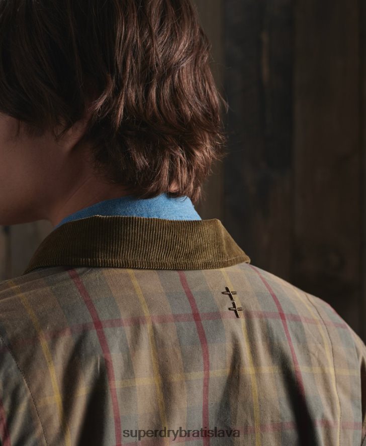 Superdry muži limitovaná edícia dry cruiser bundy 6B4ZTR1181 oblečenie hnedá