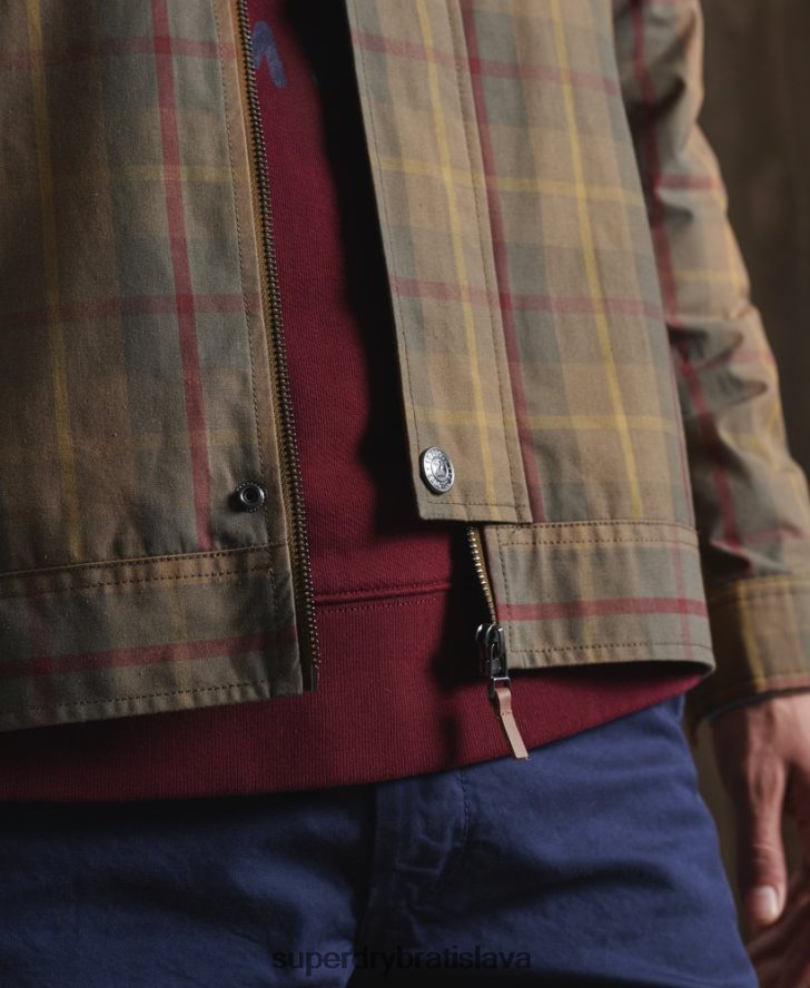 Superdry muži limitovaná edícia dry cruiser bundy 6B4ZTR1181 oblečenie hnedá