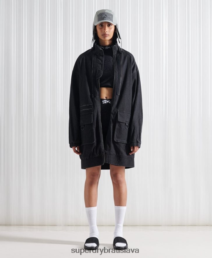 Superdry muži limitovaná edícia sdx double bomber bunda 6B4ZTR5555 oblečenie čierna
