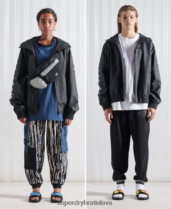 Superdry muži limitovaná edícia sdx ma1 bomber bunda 6B4ZTR4773 oblečenie čierna
