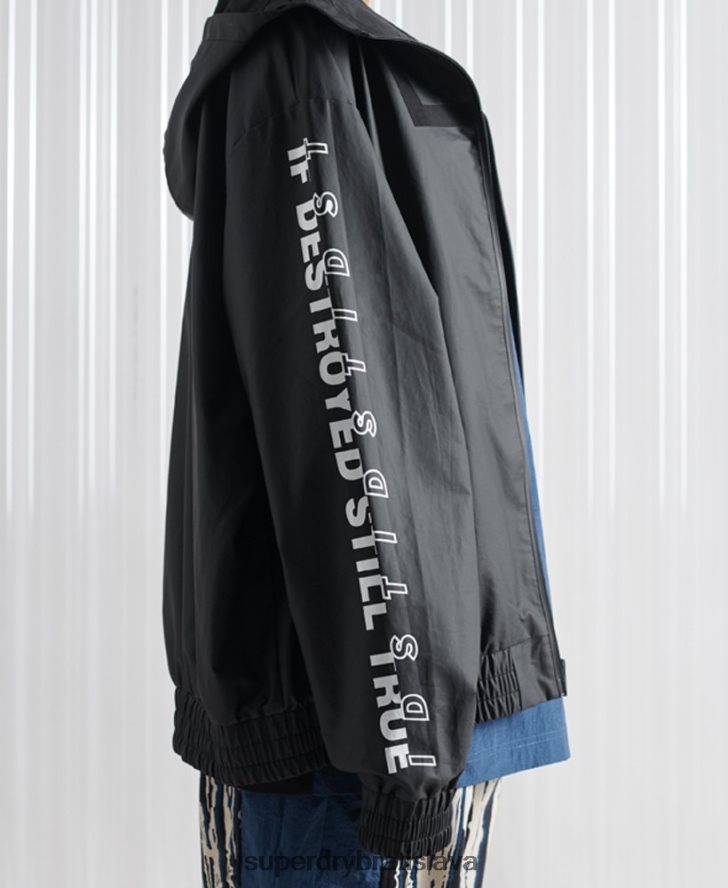 Superdry muži limitovaná edícia sdx ma1 bomber bunda 6B4ZTR4773 oblečenie čierna