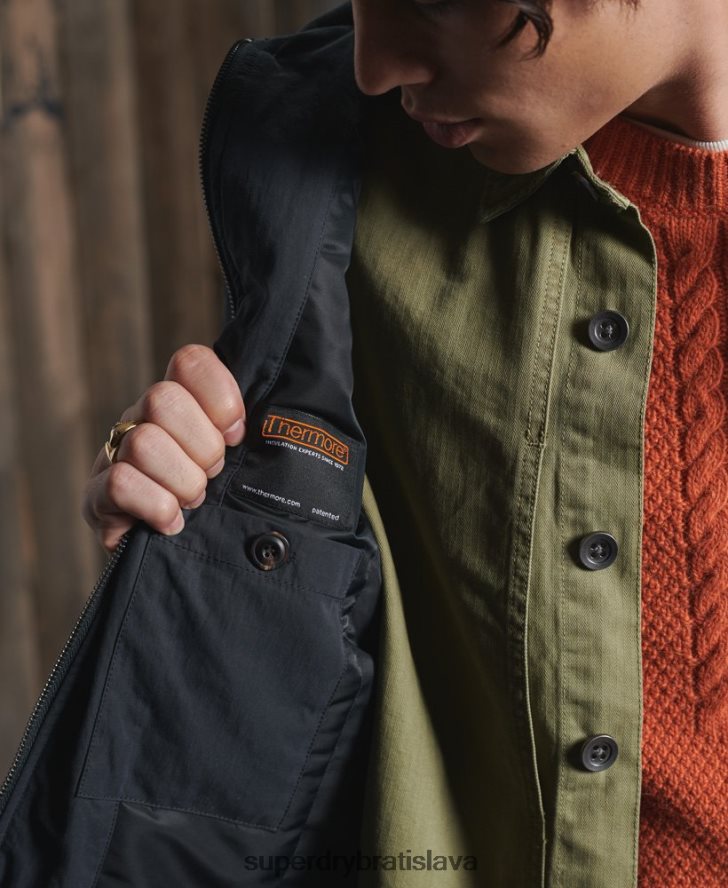 Superdry muži limitovaná edícia suchej bundy 6B4ZTR4768 oblečenie námorníctvo