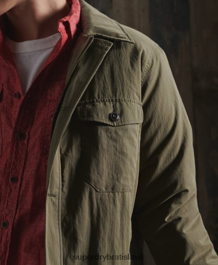 Superdry muži limitovaná edícia suchej bundy 6B4ZTR4771 oblečenie kaki
