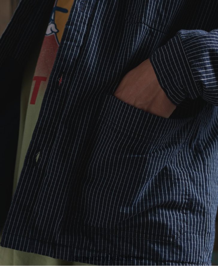 Superdry muži limitovaná edícia umelej bundy so suchou podšívkou 6B4ZTR4724 oblečenie Modrá