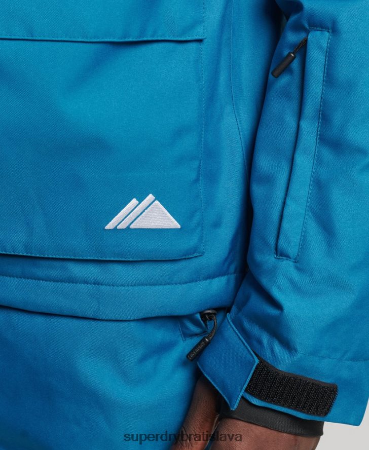 Superdry muži lyžiarska záchranná bunda 6B4ZTR1375 oblečenie Modrá