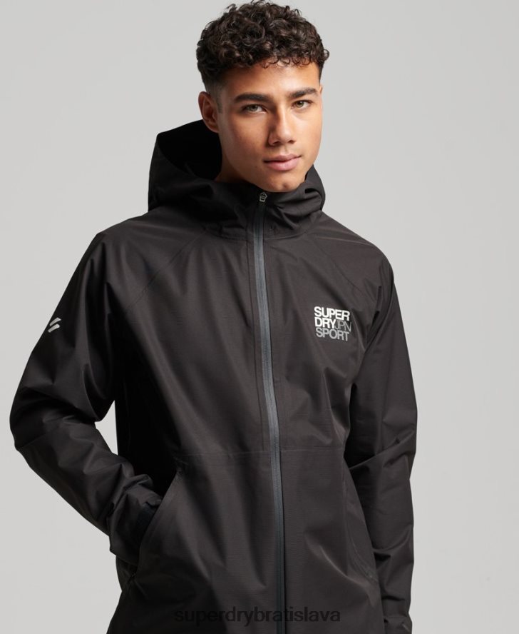 Superdry muži nepremokavá bunda 6B4ZTR1104 oblečenie čierna
