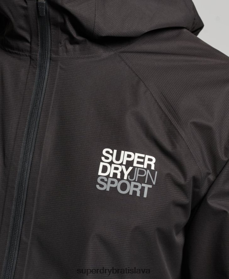 Superdry muži nepremokavá bunda 6B4ZTR1104 oblečenie čierna