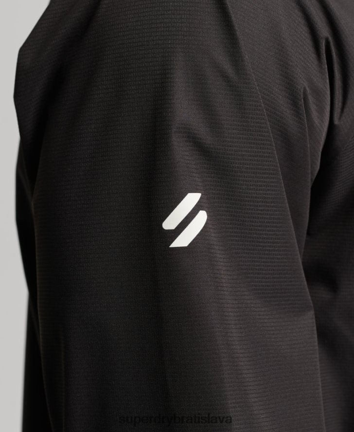 Superdry muži nepremokavá bunda 6B4ZTR1104 oblečenie čierna