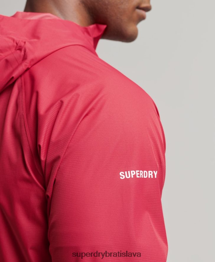 Superdry muži nepremokavá bunda 6B4ZTR1110 oblečenie červená