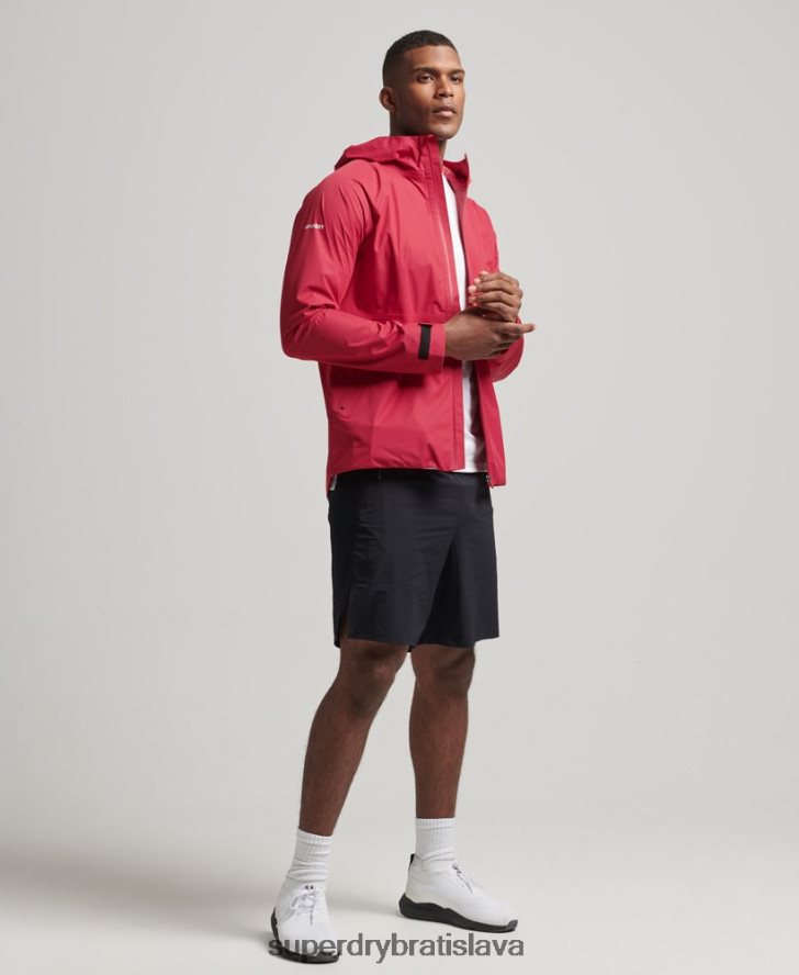 Superdry muži nepremokavá bunda 6B4ZTR1110 oblečenie červená
