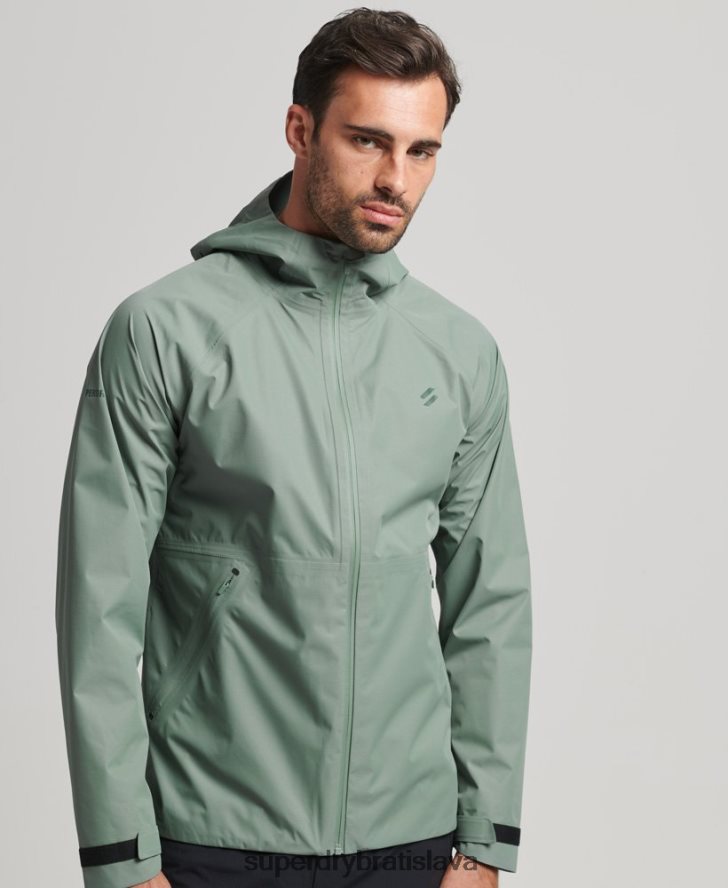 Superdry muži nepremokavá bunda 6B4ZTR4635 oblečenie zelená