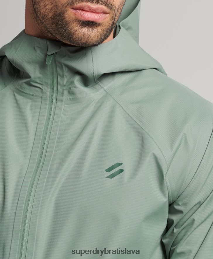 Superdry muži nepremokavá bunda 6B4ZTR4635 oblečenie zelená