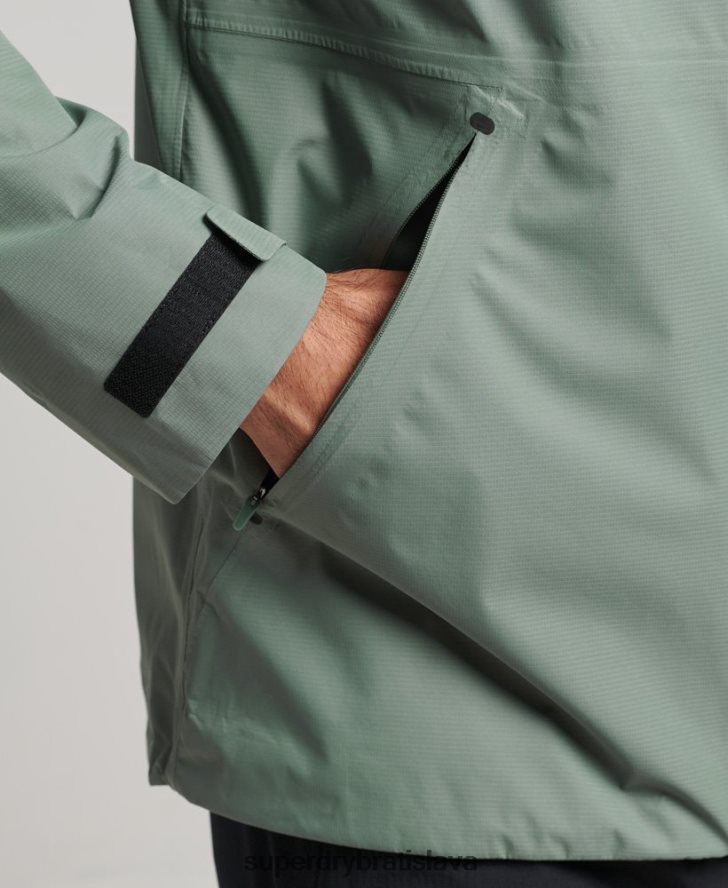 Superdry muži nepremokavá bunda 6B4ZTR4635 oblečenie zelená