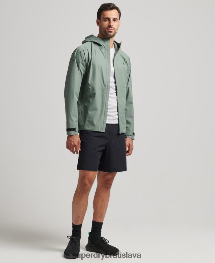 Superdry muži nepremokavá bunda 6B4ZTR4635 oblečenie zelená
