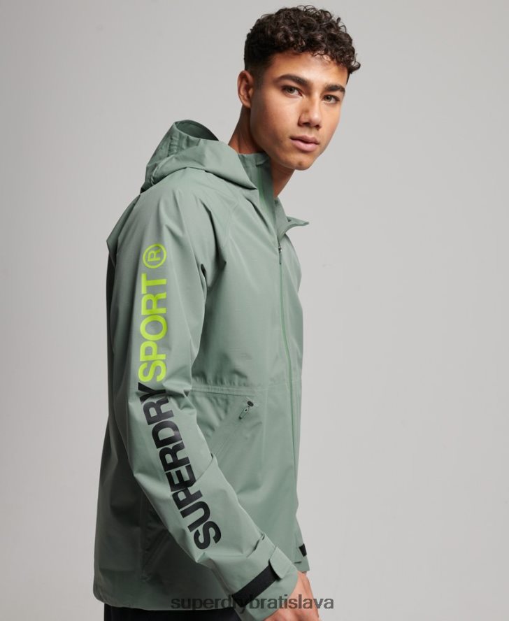 Superdry muži nepremokavá bunda 6B4ZTR961 oblečenie zelená