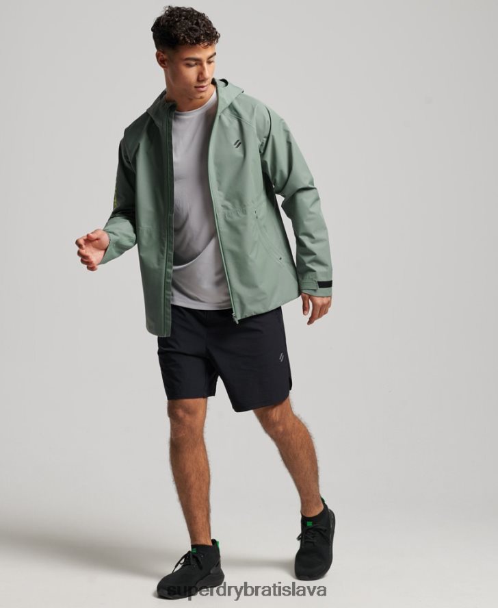 Superdry muži nepremokavá bunda 6B4ZTR961 oblečenie zelená