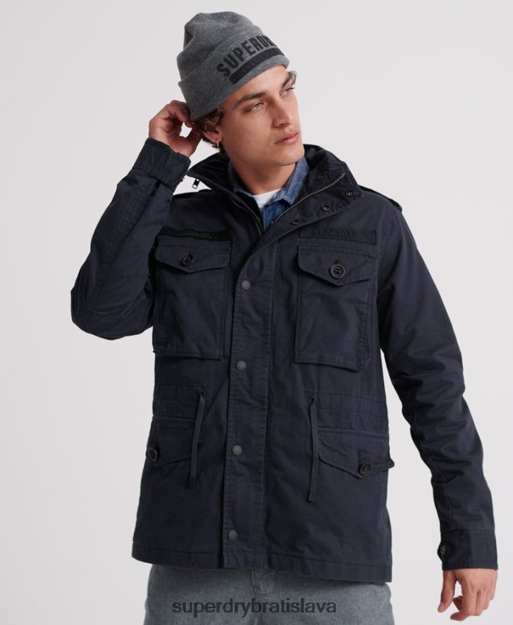 Superdry muži nováčiková terénna bunda 6B4ZTR4719 oblečenie námorníctvo