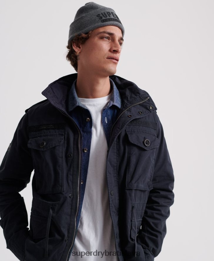 Superdry muži nováčiková terénna bunda 6B4ZTR4719 oblečenie námorníctvo