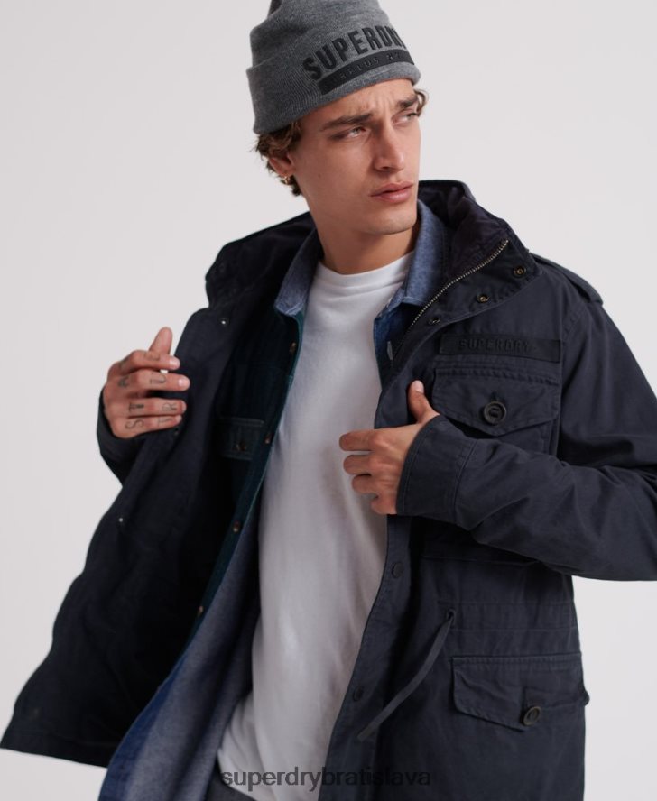 Superdry muži nováčiková terénna bunda 6B4ZTR4719 oblečenie námorníctvo