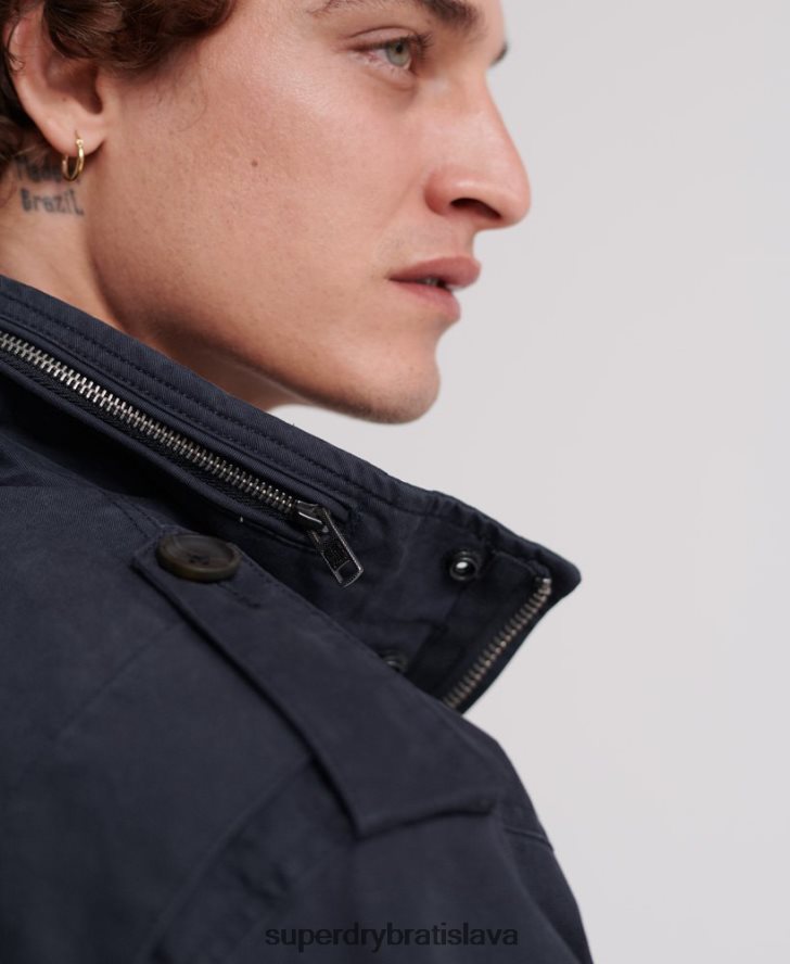 Superdry muži nováčiková terénna bunda 6B4ZTR4719 oblečenie námorníctvo