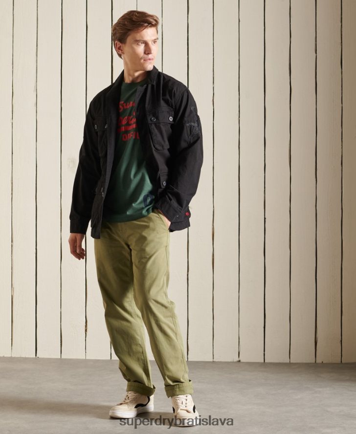 Superdry muži Čínska novoročná tropická bojová bunda 6B4ZTR4484 oblečenie čierna