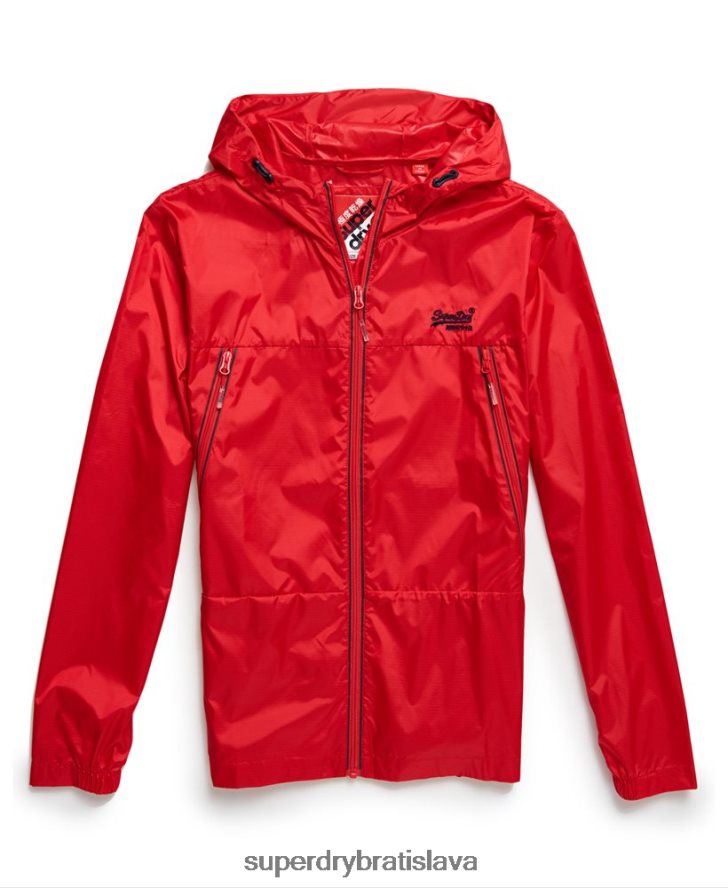 Superdry muži offshore baliteľný cagoule 6B4ZTR1186 oblečenie červená