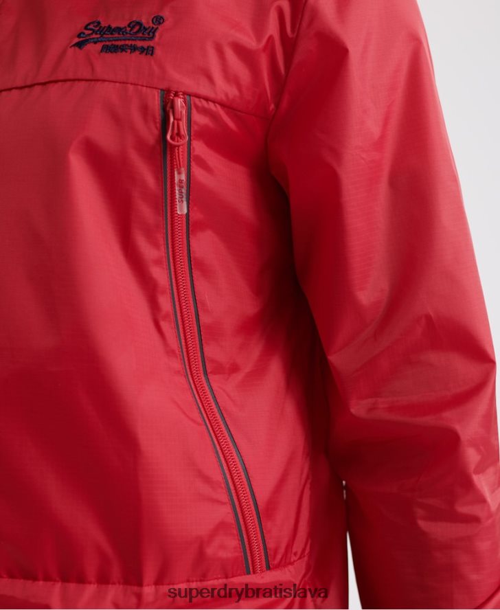 Superdry muži offshore baliteľný cagoule 6B4ZTR1186 oblečenie červená