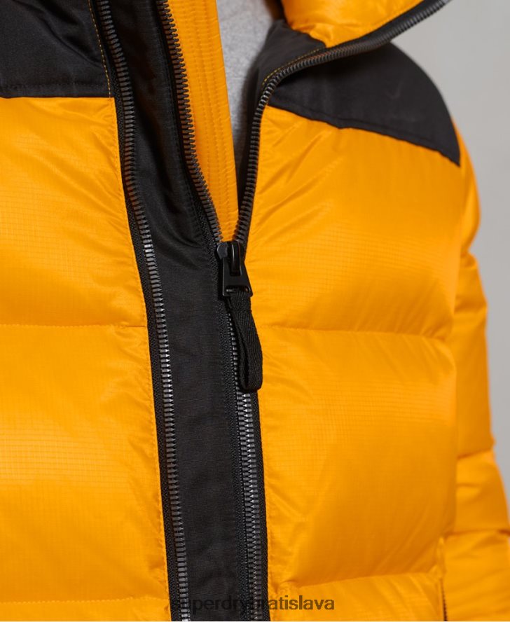 Superdry muži páperová bunda športového štýlu 6B4ZTR4507 oblečenie žltá