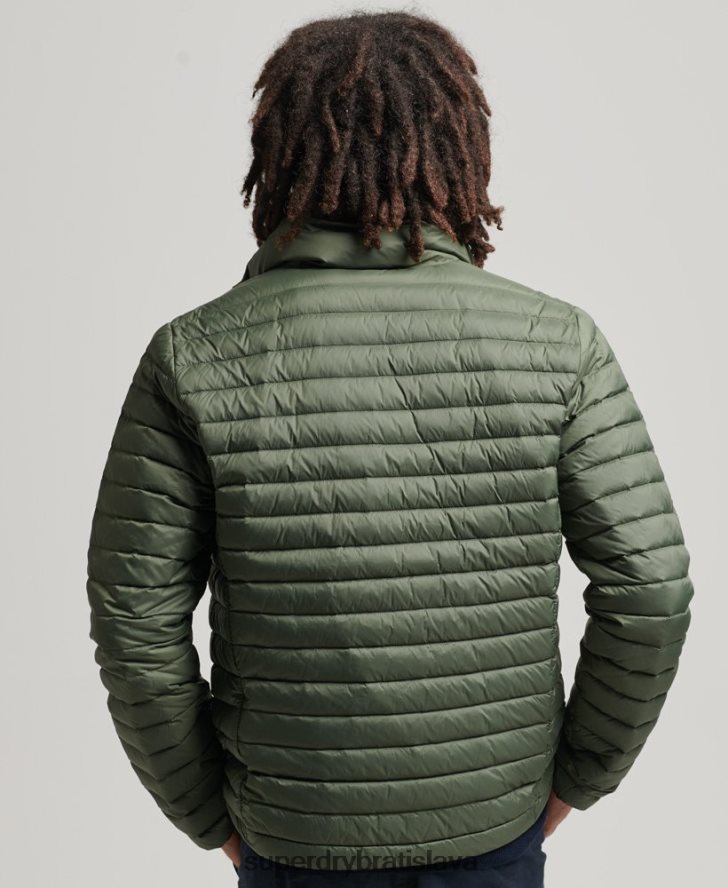 Superdry muži páperová bunda s technickým jadrom 6B4ZTR4504 oblečenie kaki