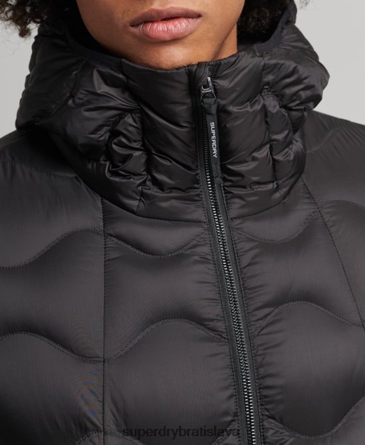 Superdry muži páperová prešívaná bunda xpd 6B4ZTR4778 oblečenie čierna