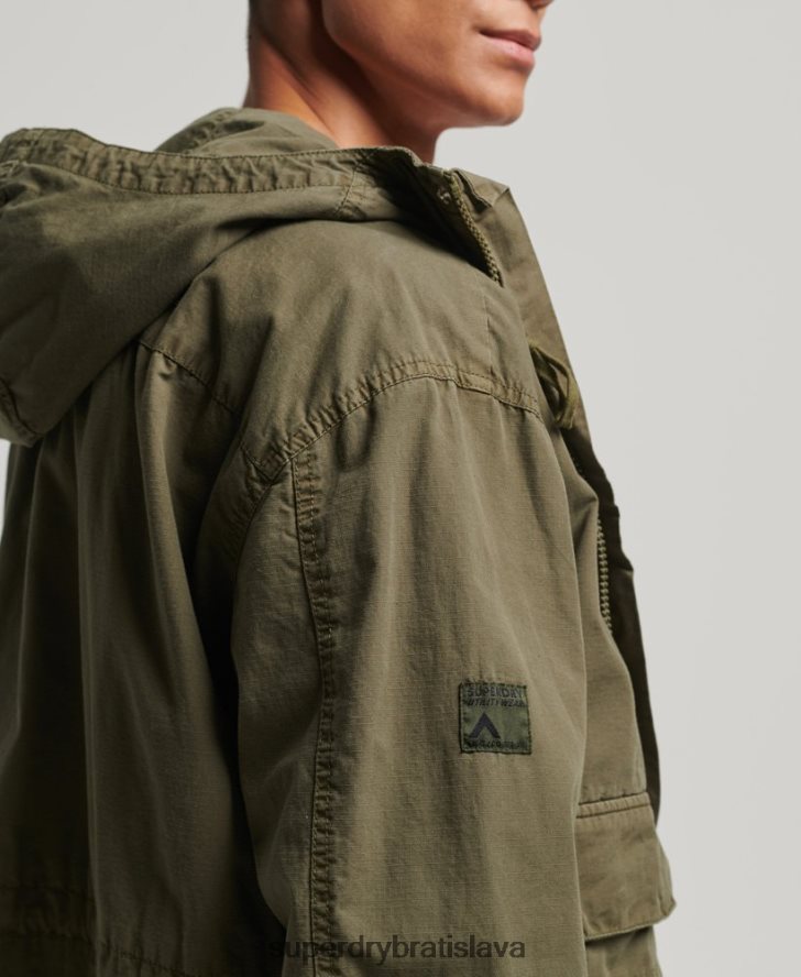 Superdry muži palubná bunda s kapucňou 6B4ZTR938 oblečenie kaki