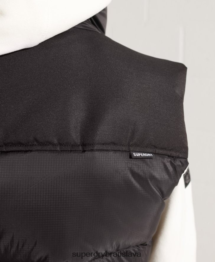 Superdry muži polstrovaná vesta 6B4ZTR4572 oblečenie čierna