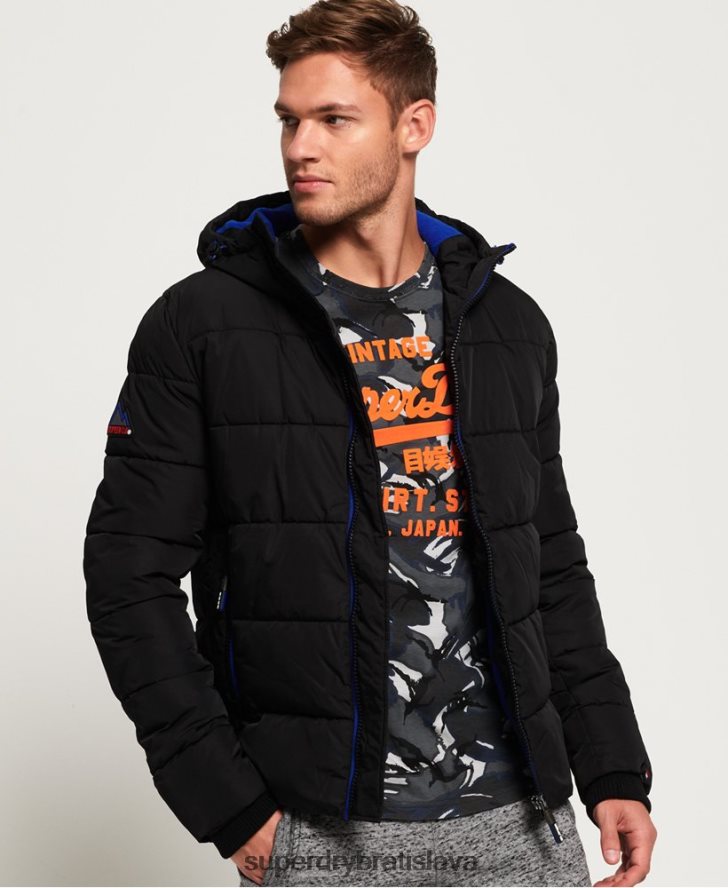 Superdry muži športová bunda 6B4ZTR1170 oblečenie čierna