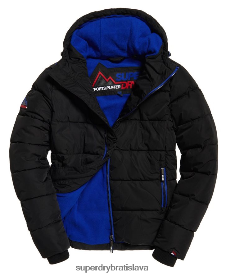 Superdry muži športová bunda 6B4ZTR1170 oblečenie čierna