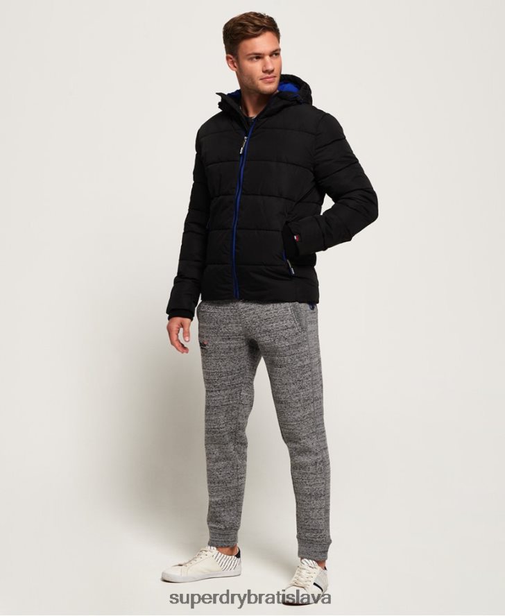 Superdry muži športová bunda 6B4ZTR1170 oblečenie čierna