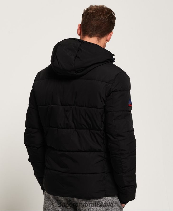 Superdry muži športová bunda 6B4ZTR1170 oblečenie čierna