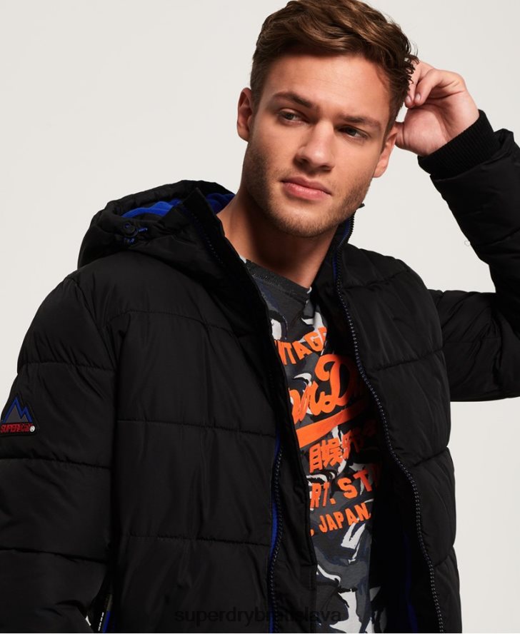 Superdry muži športová bunda 6B4ZTR1170 oblečenie čierna