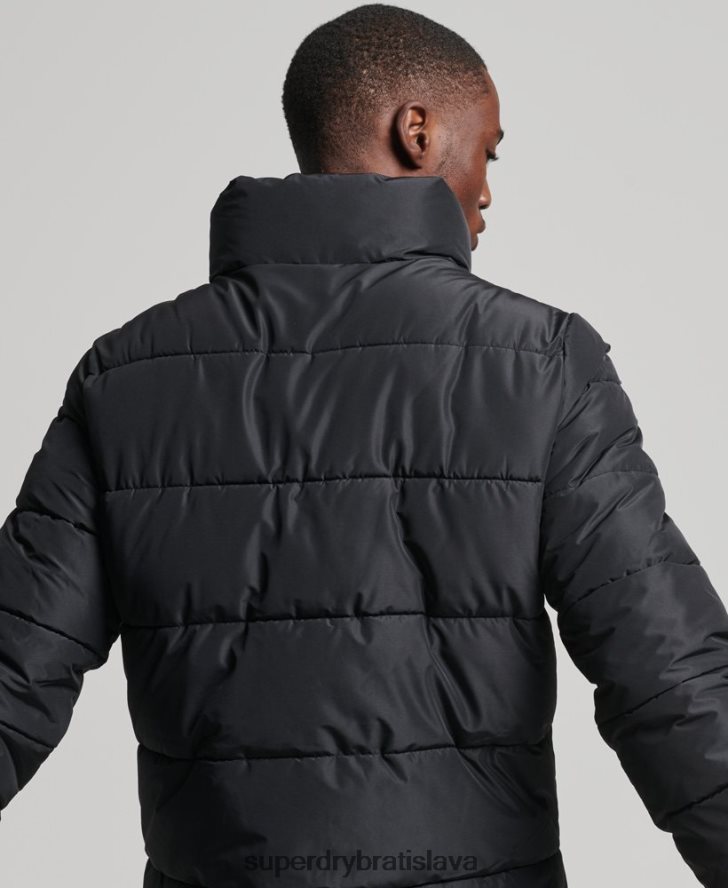 Superdry muži športová bunda bez kapucne 6B4ZTR1140 oblečenie čierna