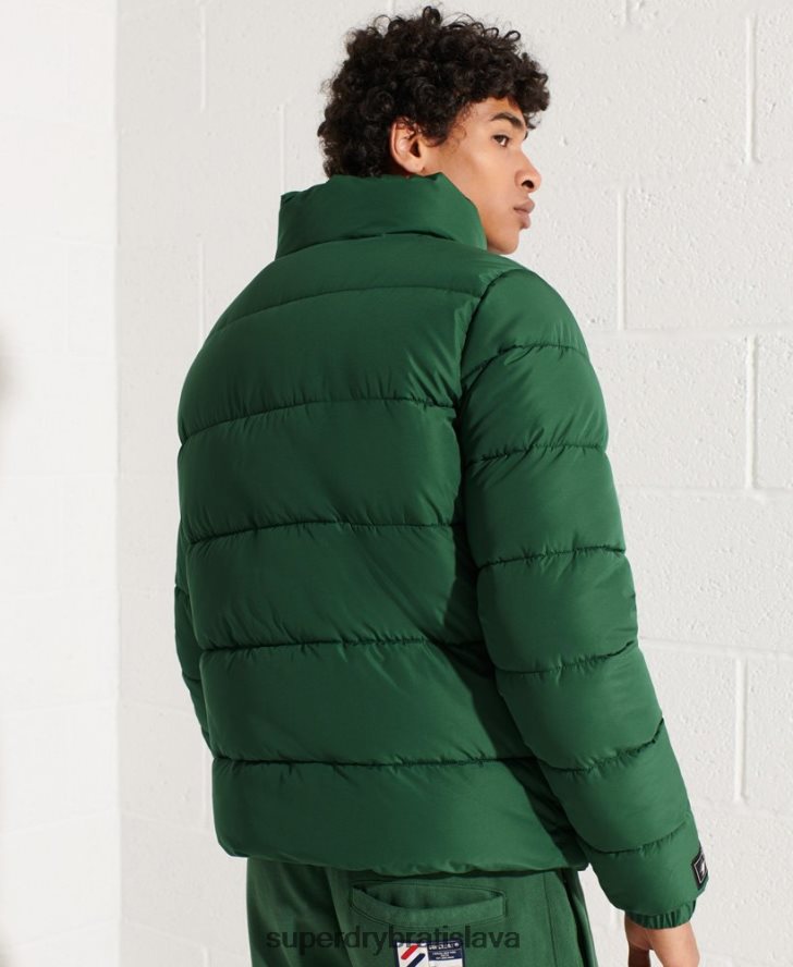 Superdry muži športová bunda bez kapucne 6B4ZTR4536 oblečenie zelená