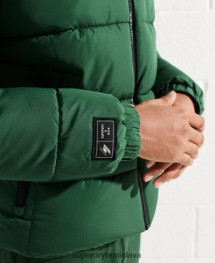 Superdry muži športová bunda bez kapucne 6B4ZTR4536 oblečenie zelená
