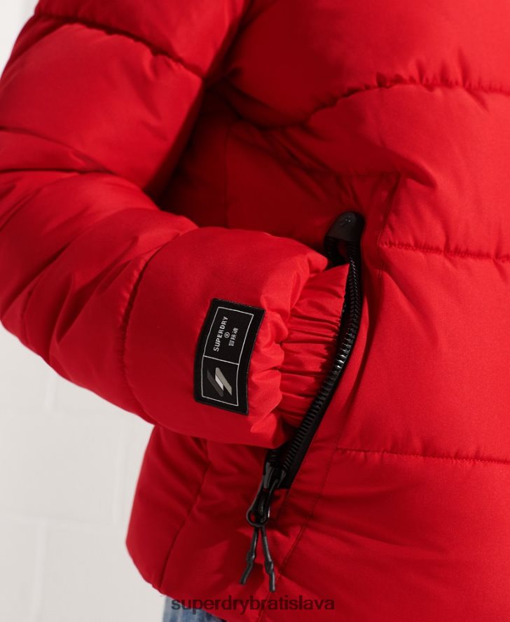 Superdry muži športová bunda bez kapucne 6B4ZTR4560 oblečenie červená