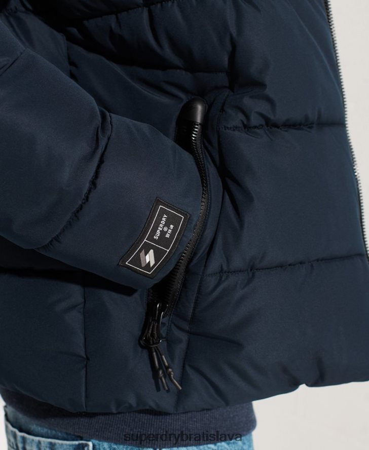 Superdry muži športová bunda bez kapucne 6B4ZTR4676 oblečenie námorníctvo