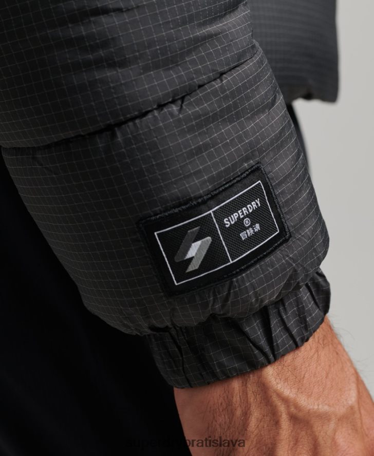 Superdry muži športová bunda bez kapucne 6B4ZTR997 oblečenie čierna