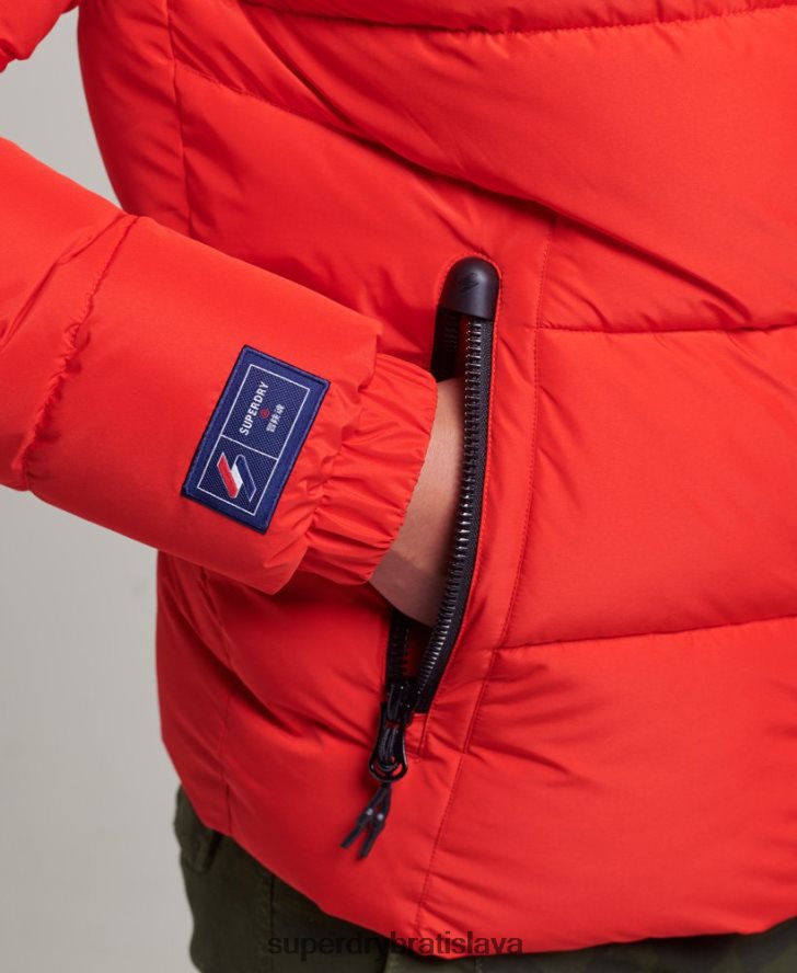Superdry muži športová bunda s kapucňou 6B4ZTR1031 oblečenie červená
