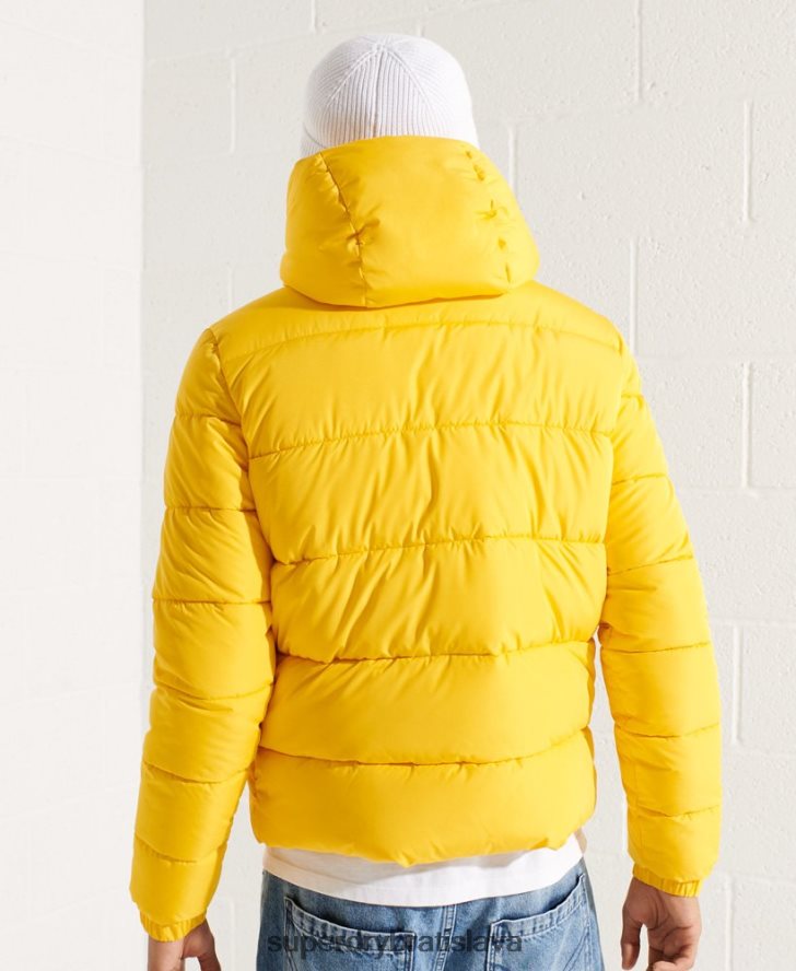 Superdry muži športová bunda s kapucňou 6B4ZTR1047 oblečenie žltá