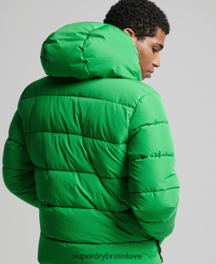 Superdry muži športová bunda s kapucňou 6B4ZTR1090 oblečenie zelená